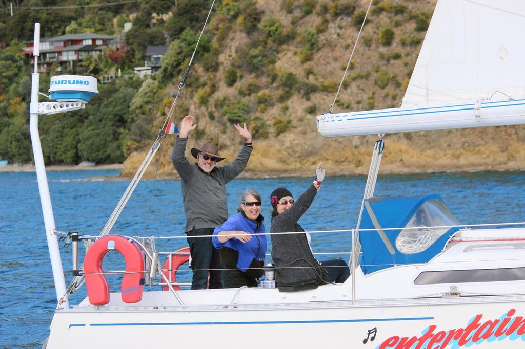 Sue Altoft helming the Davidson 35 'Entertainer' during the Mud House Wines Women's Helm 2016 - Mud House Wines Ladies Helm  © Tony FitzGerald